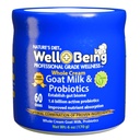Nature’s Diet Well+Being Whole Cream Goat Milk & Probiotics for Dogs – 1.6 Billion Live Cultures – Supports Gut Health, Digestion & Nutrient Absorption – 60 Doses (6 oz)