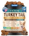 Turkey Tail Mushroom for Dogs, Turkey Tail for Dogs, Mushroom Chews for Dogs 200 Soft Chews Buddy Dog Joint Supplement with Probiotics, Immune & Digestive Supports for Seniors Guard, Chicken Flavor