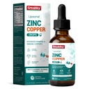 Liposomal Liquid Zinc Copper Supplement, Zinc Picolinate 30mg Drops with Selenium, Elderberry Extract, Vitamin D3 & C, Immune Support, for Kids & Adults, 2 Fl Oz