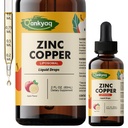 Liposomal Zinc Copper Liquid Drops, Zinc Picolinate Drops for Women and Men, with Copper, Selenium, Vitamin C & D3, B6 for Immune Health, Support Mineral Balance, Apple Flavor, 2 Fl Oz