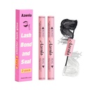 Azenlo 2-Pack Cluster Lash Bond and Seal Glue - Dual-Ended Waterproof Latex-Free Lash Adhesive for Lash Extensions, Strong Hold All-Day Wear & Effortless Application for DIY Lash Clusters
