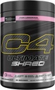 Cellucor C4 Ultimate Shred Pre Workout Toz, Metabolism Supplement with Cayenne Ekstraksiyon+300 mg Caffeine+TeaCrine+Dynamin - Pink Lemonade, 20 Servisler