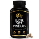 Cocó March N.M.D Elixir Vita Minerals – Multivitamin for Women & Men with Trace Minerals, Activated B Vitamins & High A D E K, Gluten Free & Dairy Free, 24 Essential Vitamins & Minerals - 120 Capsules
