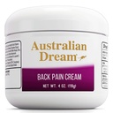 Australian Dream Back Pain Cream - Soothing, Non-Greasy Muscle Pain Relief Cream - Good for Neck, Back, Body, or Muscle Aches - 4 oz Jar