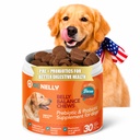 OL'Nelly Dog Probiotic Chews, 5.4 Billion CFU, 6 Strains, Pumpkin, Inulin & Yucca Root, Digestive Health Supplement for Dogs, Supports Gut Balance, Firmer Stools, Anal Gland Health, Gas & Bloating