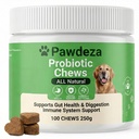Dog Probiotics Chews – 6 Billion CFU with Prebiotics, Pumpkin, Inulin, Chicory Root & Digestive Enzymes – Supports Gut Health, Digestion, Immunity & Regularity – Natural oft Chews for Dogs