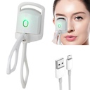 Heated Eyelash Curler, BORNBYME Electric Rapid Heat Lash Curlers with 2 Heating Modes for Women Makeup Quick Natural Lash Curling, White
