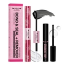 PROLASHBEAUTY Lash Cluster Glue Lash Glue Remover Kit for Clusters Lash, Long Lasting Waterproof Eyelash Glue, Qucik Removal Eyelash Remover (Black Bond & Seal+Remover)