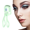Heated Eyelash Curler,Electric Heated Lash Curler Rechargeable,Rapid Heat-up,Long-Lasting Curls,with Sensing Heating Silicone Pad (Green)