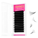 TDANCE Easy Fan Lash Extension Rapid Blooming Volume Eyelash Extensions C CC D DD J B L Curl 0.03-0.12mm Thickness Easy Fan Volume Lashes Self Fanning Eyelashes Extension (0.03-D,15 mm)