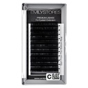 Eyelash Extensions 0.07mm Thickness C Curl Length 12mm Easy Fan Eye Lashes For Lash Extensions(0.07,C,12mm)