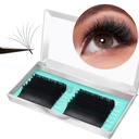 Easy Fan Lashes Professional Blooming Lash 0.07 C curl Extension Rapid Self Fanning Lashes Faux Mink Salon MIX 8-15mmEyelash Extensions (0.07-C-MIX8-15mm)
