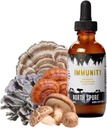 North Spore Organik Immunity Mushroom Tincture (2 oz) | 100% Meyve Vücut Taklitleri | Reishi, Chaga, Türkiye Tail, Maitake, Shiitake | sertifikalı Organik, Vegan, Non-GMO | Adaptojenik, ABD'de Yapıldı