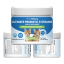 Pet Wellbeing Ultimate Probiotic 9 Strains with FOS Prebiotics for Cats - Digestive Health, Immune Support & Gut Flora Balance - NASC Certified & Vet-Formulated - 160 g Powder