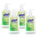 Purell Advanced Hand Sanitizer Naturals with Plant Based Alcohol, Citrus Scent, 12 fl oz Pump Bottle (Pack of 4) - 3623-06-EC2