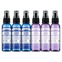 Dr. Bronner's Organic Hand Sanitizer Spray Variety Pack Travel Size Bulk, Simple & Effective Formula, Scented, No Harsh Chemicals - Lavender & Peppermint, 2oz (6-Pack)