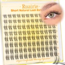 8-12mm Short Lash Clusters Natural Eyelash Clusters Wispy Lashes Clusters | C-Curly Cluster Eyelash Extensions Fairy Eyelash Extension Lashes Clusters for Cleangirl Makeup Pestañas Postizas Naturales
