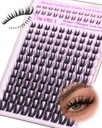 Spiky Manga Lash Clusters Volume Anime Eyelash Clusters Wispy Fairy Individual Lashes DIY Anime Eyelash Extensions 8-16mm with Bottom Lashes 6-7mm for Easy Application by Yawamica