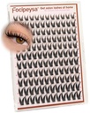Focipeysa Wispy Lash Clusters Manga Cluster Eyelash Extensions Wispy Eyelash Clusters 10-16mm Spike Clusters Lash Extensions C-Curly Daily Wear Natural Eyelashes Clusters Thin Soft Band Cluster Lashes