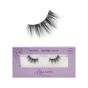 Lilly Lashes Sheer Band, False Eyelashes with Invisible Band Lashes, Half Lashes Natural Look, Half Lash Cateye Style, Reusable Eyelashes 20x, Lash Glue not Included, 13mm (Playful)