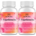 L-Ergothioneine with Collagen Peptides, Hyaluronic Acid | 2X Antioxidant of Glutathione | 11-in-1 Mushrooms Supplement for Women | Skin, Brain, Immune, Cognitive Support | 120 Capsules