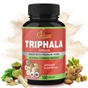 Organic Cadane Triphala Extract Capsules, 5 Months Supply with Turmeric, Guggulu, Ginger, Black Pepper, Moringa - Support Digestion Health & Immune System