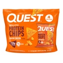Quest Nutrition Nacho Cheese Tortilla Style Protein Chips, 18g Protein, 4g Net Carb, Low Carb, Gluten Free, 1.1 oz (Pack of 4)