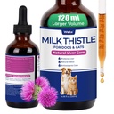 Wellix 120ml Milk Thistle for Cats & Dogs, Advanced Formula with Astaxanthin for Detox and Antioxidant, Dog Liver Supplement, Chicken Flavor Milk Thistle Liquid