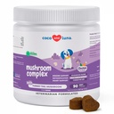 Turkey Tail Mushroom for Dogs Soft Chews - Lumps, Bumps & Immune | Mushroom blend with Selenium, Vitamins, Milk Thistle & CoQ10. Supports immune & cellular health in dogs.