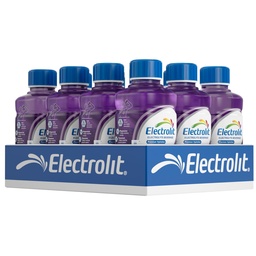 Electrolit, Electrolyte Beverage, Grape, 21 Fl Oz bottle (Pack of 12)