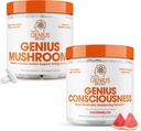 The Genius Brand - Nootropic Supplement Bundle - Mushroom and Consciiousness – Υποστηρίζει το ανοσοποιητικό σύστημα, Focus, Energy and Brain Booster