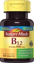 Nature Made Vitamin B-12 500 mcg Δισκία 100 ea (πακέτο του 2)