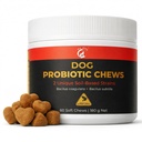Dog Probiotic Chews – Gut Health & Digestive Support for Dogs – 2 Unique Soil-Based Probiotic Strains – Vet Formulated Salmon Soft Chews – 60 Chews