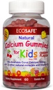 ECO SAFE Coral Calcium Vitamin D3 Kids Gummy, Natural Cherry Flavor, Non GMO, Gluten-free, Dairy-Free, Soy-Free and Gelatin Free - 300 mg ασβεστίου, και 800 IU βιταμίνης D3-60 Gummies (2 Pack)