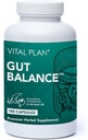 Vital Plan Gut Balance Supplement by Dr. Bill Rawls - Gelişmiş Digestive Health Support Formula w/Clinical-Grade Slippery Elm Bark, Berberine & Dandelion Extract for Women & Men (180 Capsules)