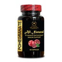 Pomegranate Extract - Blend of Pomegranate Fruit, Seeds and Peel Extract, Superfood & Antioxidants Supplement, Advanced Antioxidant Superfood - 1 Bottle 60 Capsules