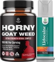 Bundle of Horny Goat Weed Extract Complex for Men and Women Enhanced Energy and Stamina and Black Maca Root Caps for Men - Ενισχυτικό Drive Mood & Energy Booster for Men