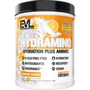 Evlution Nutrition HYDRAMINO Complete Hydration Multiplier, All 6 Electrolytes, Vitamin C & B, Fluid Boosting Aminos, Coconut Water, Endurance, Recovery, Antioxidants, 65 Servings, Orange Mango