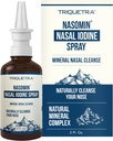Nasomin® Iodine Nasal Mix - Temizler ve Nasal Geçmelerinizi Yeniden Dönüştürüyor - Iodine & Fulvic Acid Mix - 150+ Şişede Kullanımı - 100% Doğal Mineral Formula - (2 oz. Şişe + Nasal Mixer)