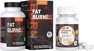 Fat Burner για τους άνδρες Γυναίκες & Gut Health Cleanse Detox Κάψουλες, Ορεκτικό Καταπραϋντικό, Μεταβολισμός, κάψιμο λίπους κοιλιάς, Εντερική Καθαριότητα