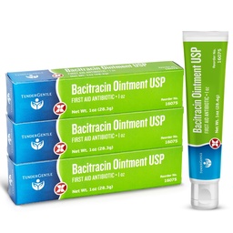 Bacitracin Antibiotic Ointment with Zinc USP - 1 oz Topical Antibiotic First Aid Ointment, 3 Pack - Helps Prevent Infection in Minor Cuts, Scrapes, and Burns
