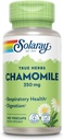 SOLARAY Chamomile, Soothing Support for Digestion, Respiratory Tract and Relaxation, 100 Hizmet, 100 VegCaps