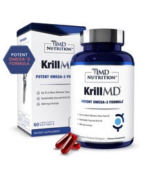 1MD Διατροφή KrillMD - Ανταρκτικής Oil Krill 3 συμπλήρωμα με Ασταξανθίνη, EPA, DHA 