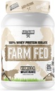 Axe & Sledge Farm Fed 100% Whey proteini | 25g protein | Low Carb, Low Sugar, Gluten Free | Protein Toz for Men and Women | DW | ABD'de Yap | 28 Hizmet, Vanilla Milkshake