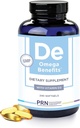 PRN DE Omega 3 Supplement - 240 Softgels, 60-Day Supply - rTG Omega 3 Fatty Asits with 1680 mg EPA, 560 mg DHA & Vitamin D for Skin, Ortak, Eye & Heart Health Health