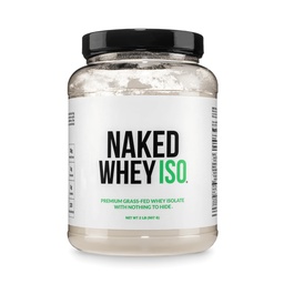 NAKED Whey Isolate Protein - Μόνο 2 συστατικά, 30g Grass-Fed Protein, Zero Carb, Unflavoured, Un-GMO, Όχι σόγια, χωρίς γλουτένη, Χωρίς συντηρητικά - 28 υπηρεσίες
