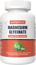Magnezyum Glycinate 500 mg, yüksek Abpsiyon Tamamı için% 100 Chelate, Kas, Kalp, Asla ve Bone Support, 180 Capsules