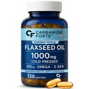 Carbamide Forte Cold Pressed Flaxseed Oil Omega 3 6 9 Capsules (1000mg) for Men and Women | Omega 3 Supplement | Omega 369 | Flaxseed Oil Omega3 Capsule | Omega Fatty Acid - 120 Capsules