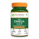 Pure Nutrition Vegan Omega 3-6-9 (550mg) - 120 Capsules for Men & Women | Flaxseed with Borage & Olive Oil | Supports Heart, Skin, Joint & Muscle Health | Plant-Based Omega for Overall Wellness