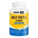 Tata 1mg Milk Thistle Liver Detox Capsules (Veg) - 60 Count | Liver Health Supplement with 70% Silymarin, Dandelion & Ginger | For Men & Women